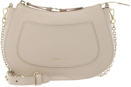 COCCINELLE Leren schoudertas C-Easy Mini Crossover Bag Sandshell beige