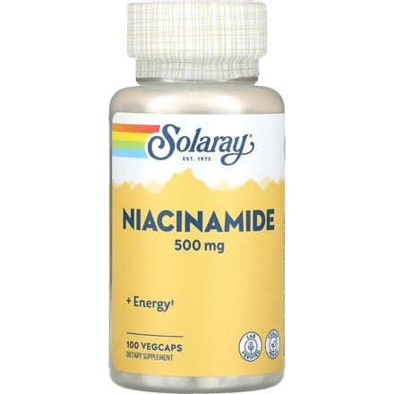 Niacinamide, 500 Mg, 100 Plantaardige Capsules