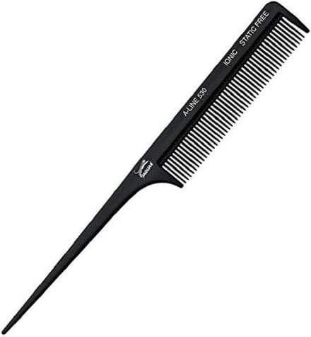Haarkam - Kapperskam - Professioneel Knippen - Ionen Technologie - 21 cm - Zwart
