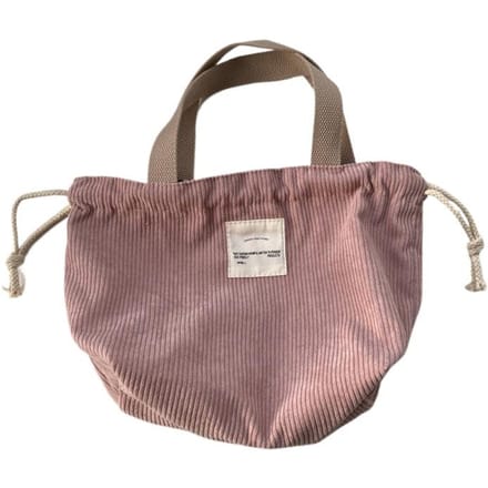 Trekkoords Picknicktas Eco Stof Kleine Handtas Diner Container