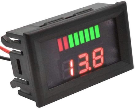 Digitale Voltmeter Spanningsmeter voor Auto en Motor 72V - LED Batterij Indicator