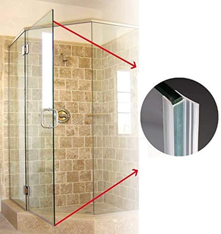 Frameloze Douchedeur Afdichtstrip 120 inch - Flexibele Siliconen Afdichting voor Douchelekken