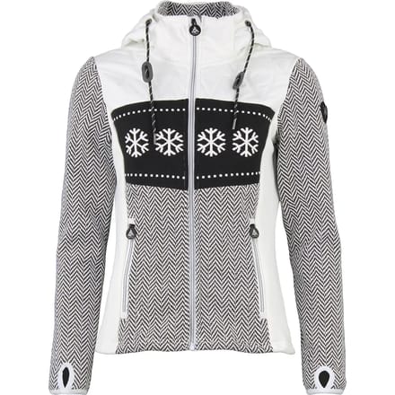 Gevoerde hoodie met rits voor dames Peak Mountain