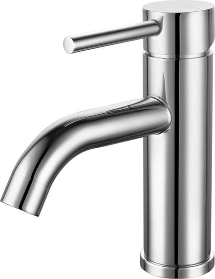 Diamond Line Rocco - Wastafelkraan Laag - Chroom - Opbouw - Rond - 1 Greeps