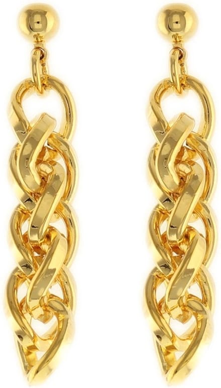 Behave - Dames oorhangers goudkleur statement elegant avond 4 cm