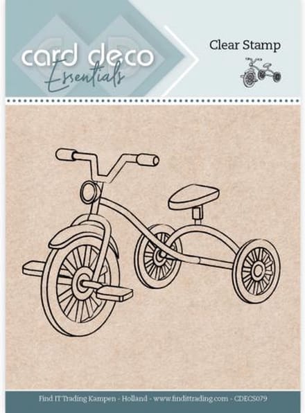 Card Deco Essentials - Clear Stamps - Tricycle