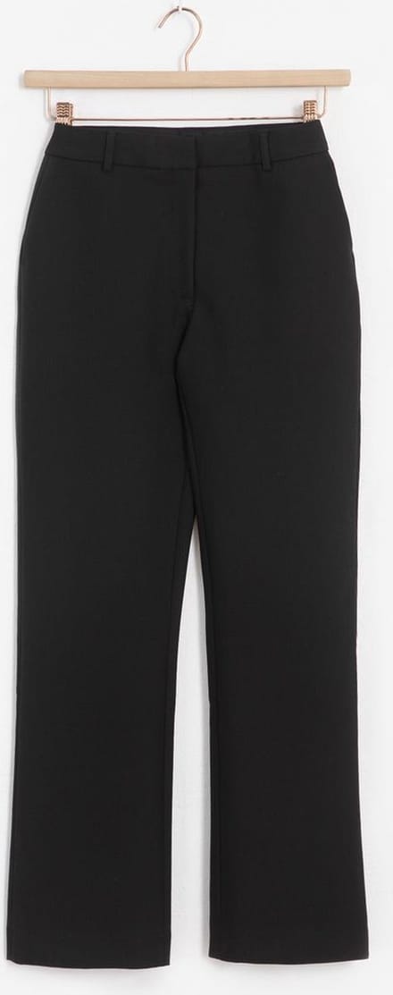 Sissy-Boy - Zwarte mid waist straight leg pantalon