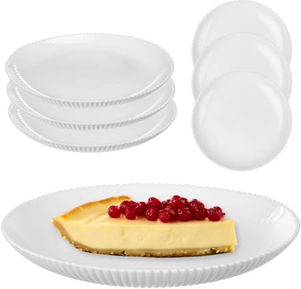 KADAX Dessertbord Aurora 19cm wit paki 3 st