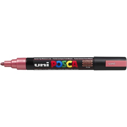 Metallic Rood verfstift op waterbasis met conische punt medium