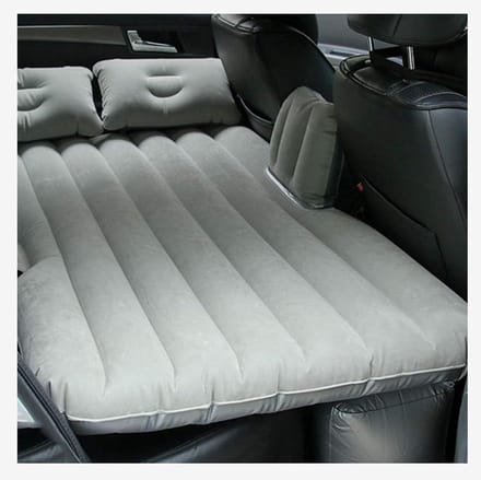 Luchtbed Auto - Opblaasmatras - Comfortabel Reizen - Zelfopblaasbaar - 1x1x1 cm - Grijs