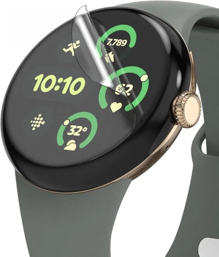 Ringke Dual Easy Geschikt voor Google Pixel Watch 3 45MM Screen Protector Folie (3-Pack)