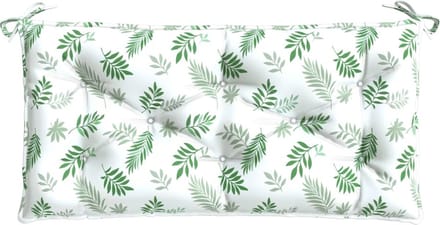 vidaXL - Tuinbankkussen - bladpatroon - 110x50x7 - cm - stof