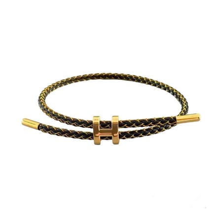 Armband - Elegante Armband - Luxe Armband - Goud & Zwart
