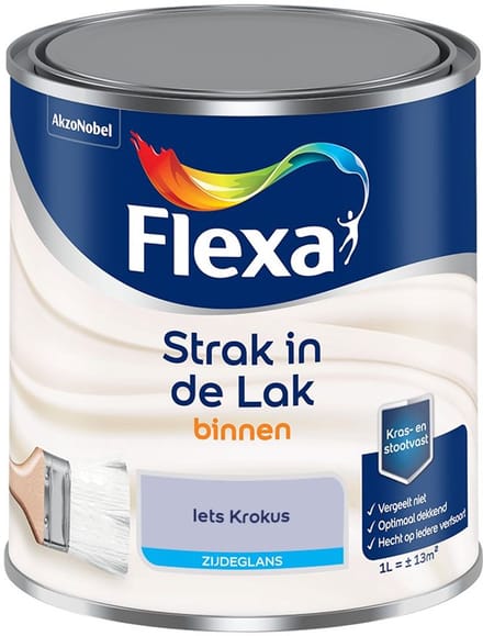 Flexa - Strak In De Lak Binnenlak Zijdeglans - Iets Krokus - Mengverf - 1 L