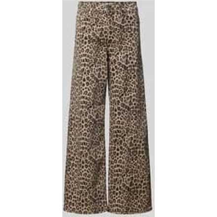 Only ONLMADISON BLUSH HW LEO WIDE DNM Jeans luipaard S