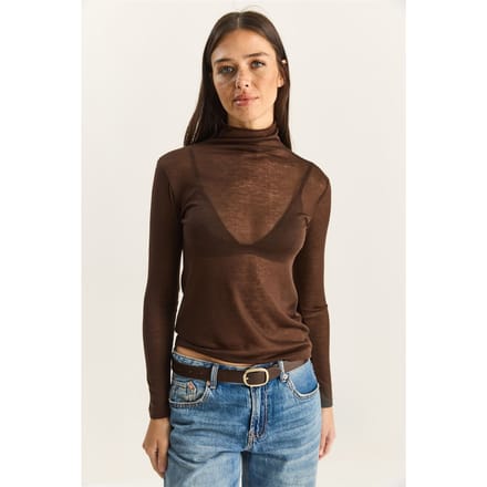 Aangesloten Lange Mouwen Colblouse