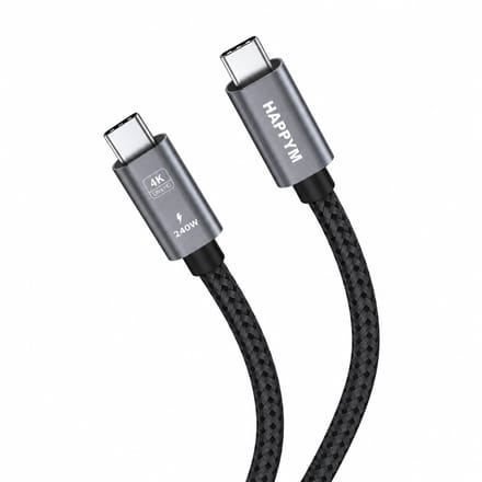 USB-C naar USB-C Kabel 3 Meter – USB 3.2 Gen2x2 – 20Gbps Dataoverdracht – 240W Power Delivery – 4K 60Hz