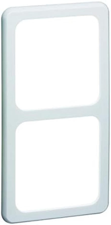 Dubbele Afdekplaat Rechthoekig Wit - Set van 2 WoonAccessoires