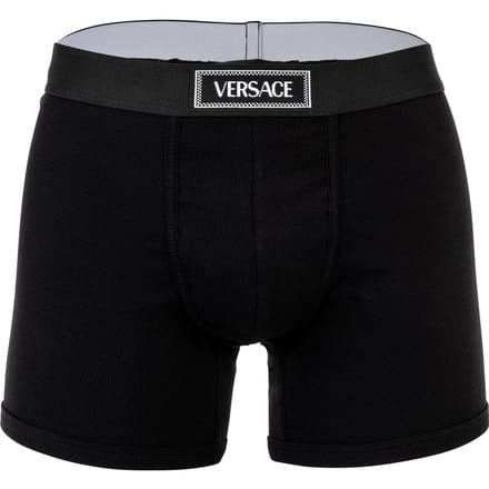Versace Trunk Tex Geribde Katoenen Boxershort