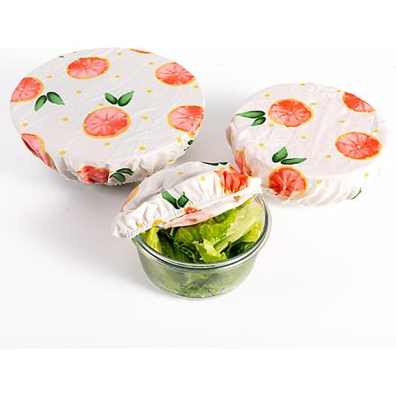 Couvre-bols Couvre-bols réutilisables Couvre-aliments élastiques Couvre-bols Couvercles réutilisables pour aliments Fruits Restes white