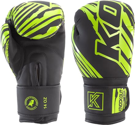 Knockout Gear Bokshandschoenen - Zwart/Groen - 10 oz