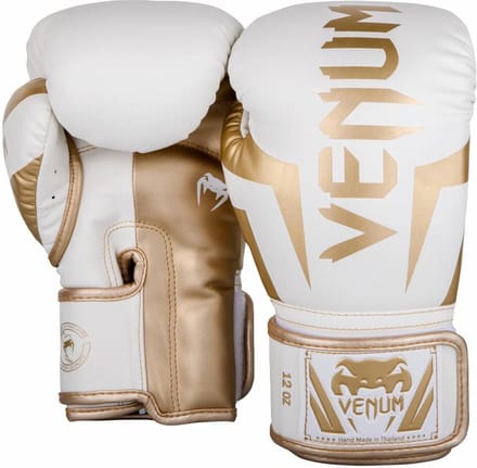 Venum Bokshandschoenen ELITE- Wit/Goud - 16 oz