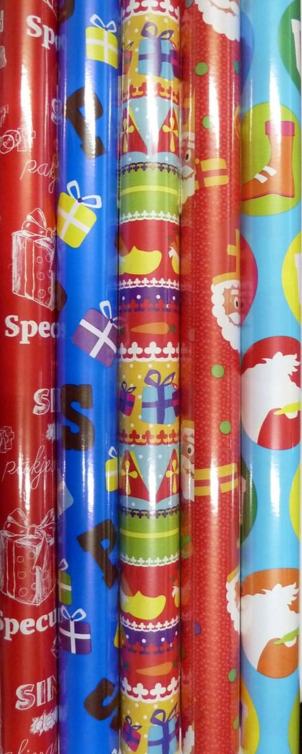 Geschenkpapier sint 250x46,5cm sortiert