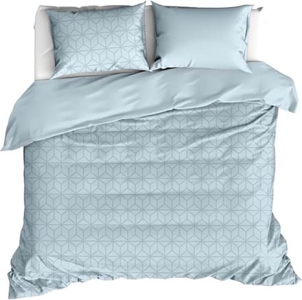 De Witte Lietaer Skyscraper Dekbedovertrek - Extra breed - 260x200/240 cm - Ice Blue
