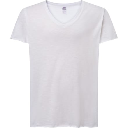 JHK Dames/Dames Curves Slub T-shirt (Wit)