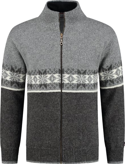 Norfinde Scandinavisch vest windstopper - 100% zuivere wol - grijs