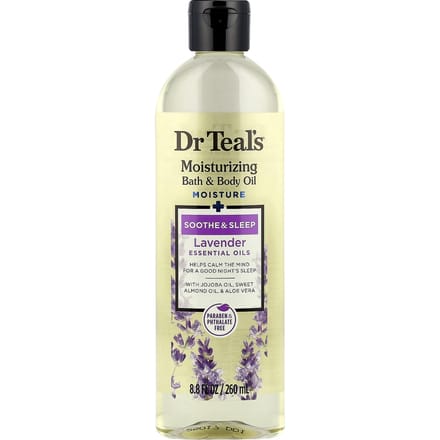 Dr. Teal'S, Hydraterende Bad- en Lichaamsolie, Lavendel, 260 ml (8.8 fl oz) beige