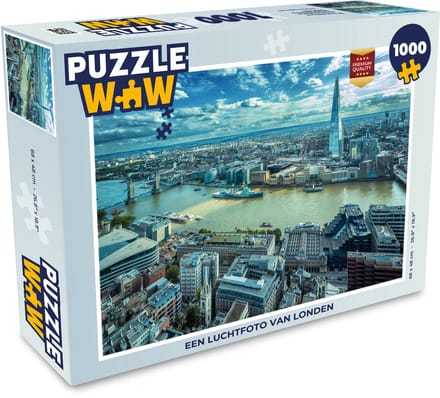 Puzzel Londen - Theems - Tower Bridge - Legpuzzel - Puzzel 1000 stukjes volwassenen