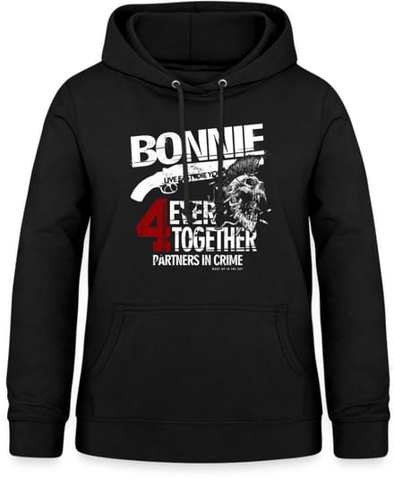 Bonnie En Clyde Partnerlook Liefde Tot In De Stilte Hoodie Dames