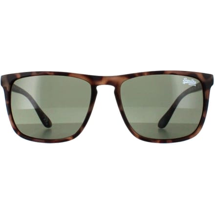 Superdry Shockwave 102 satijn gevlekte havana groene zonnebril