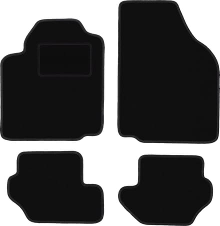 Zwarte veloursmatten voor: Ford Fiesta MK5 hatchback (1999-2002)
