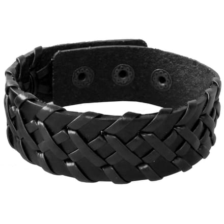 LGT JWLS Verstelbare Leren Armband in Zwart
