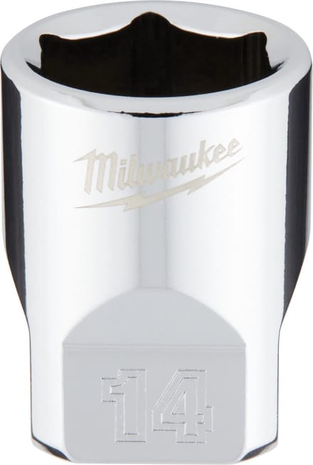 Milwaukee 1/4 Ratel Dop Metrisch Standaard 14 mm - 4932478322