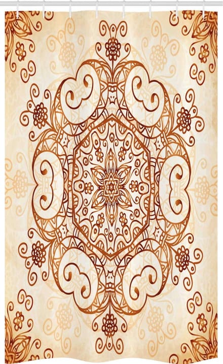 ABAKUHAUS Douchgordijn – Damast – 120x180 cm – Polyester