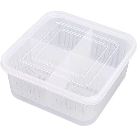 Groente Bewaardoos Keuken Ui en Knoflook Opbergdoos Fruit Opbergdoos white