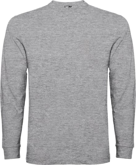 Licht Grijs Effen t-shirt lange mouwen model Pointer merk Roly maat 2XL