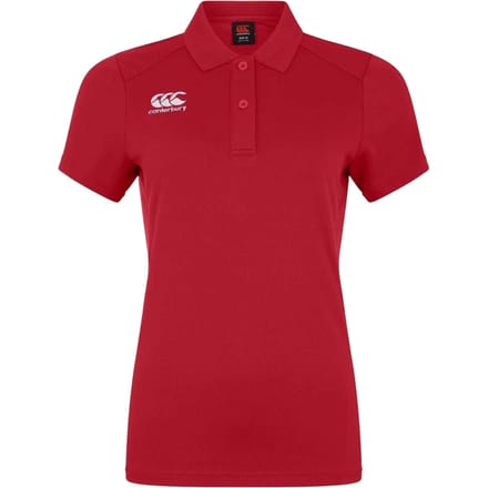 Canterbury Meisjes Regular Korte Mouwen Polo Shirt (Rood)