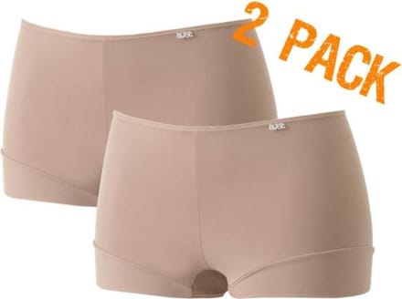 Avet | Dames Boxershorts | Microvezel | maat M | beige | 2-Pack