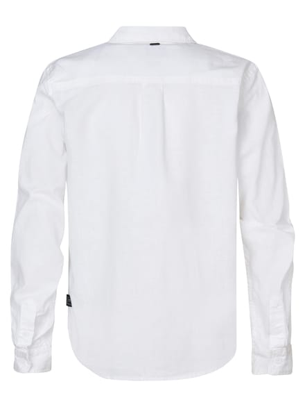 Petrol Industries - Jongens Effen Overhemd Seascape - Wit