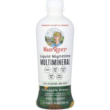 MaryRuth's vloeibare multimineralen nachtcrème, ananasdroom, 946 ml (946 ml)