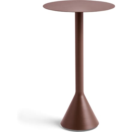 HAY Palissade Cone Tafel rond - iron red - Ø60_H105cm