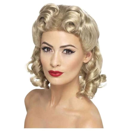 Victory Rolls jaren 40 pruik - Carnavalspruik