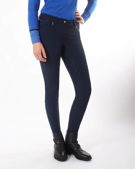QHP Rijbroek Scottie Full Grip Navy - 42