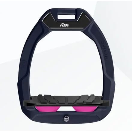 Veilige ruiterijbeugels Incliné Grip Groen/Zwart/Roze Flex-On Safe-On