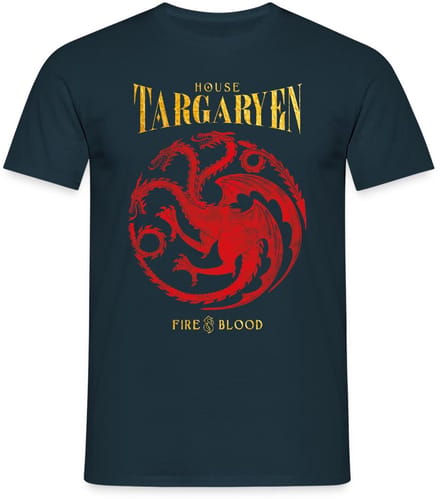 Game Of Thrones Huis Targaryen T-Shirt Heren