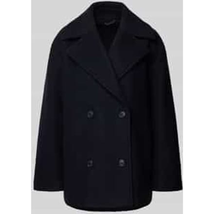 Oversized korte trenchcoat van wolmix - curated by Maja Weyhe